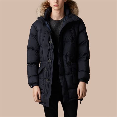 burberry down parka men& 39